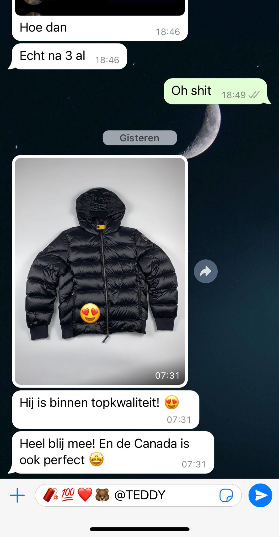 WhatsApp review TEDDY FASH