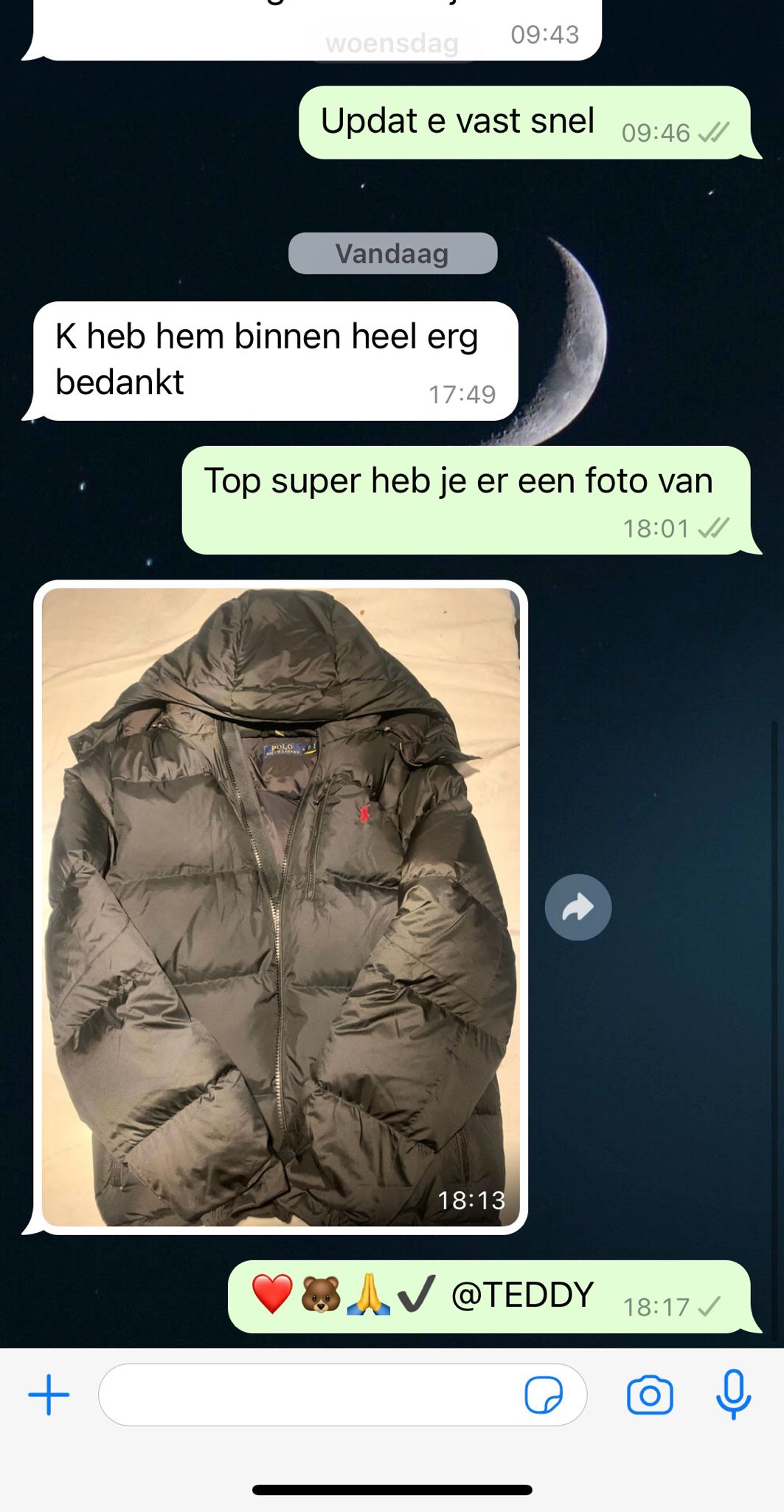 WhatsApp review TEDDY FASH