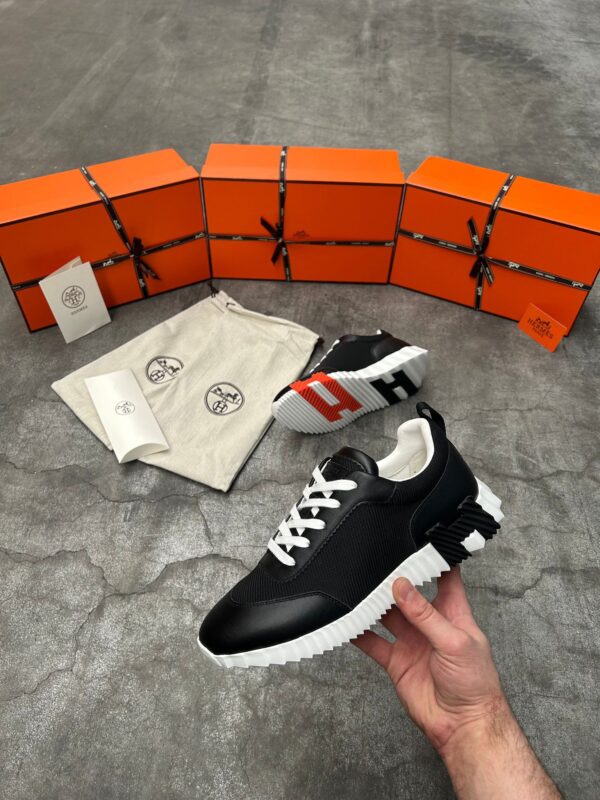Hermes Bouncing Sneakers Zwart / wit