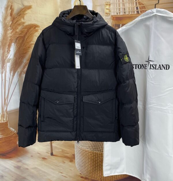 Stone Island Winter Garment Down Jas Zwart AAA+