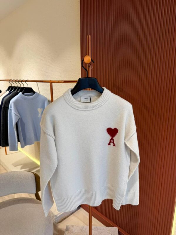 Ami Knitted Sweater White