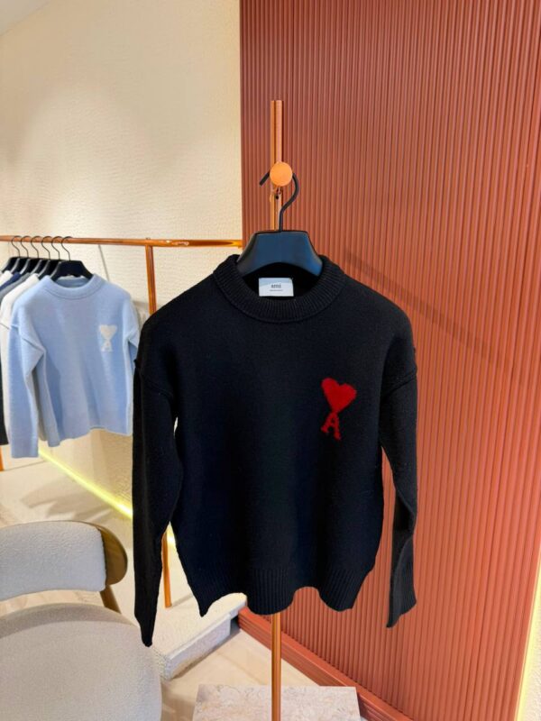 Ami Knitted Sweater Black